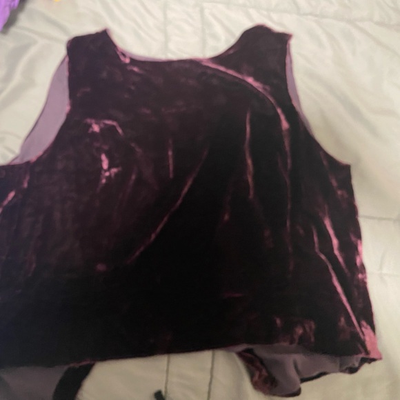 Purple button up vest - Picture 3 of 3